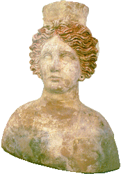 Bust of Tanit found in the Carthaginian necropolis of Puig des Molins.